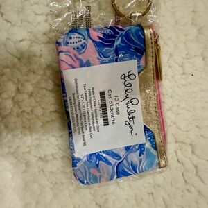 Lilly Pulitzer Vibrant ID Holder with Gold Accents